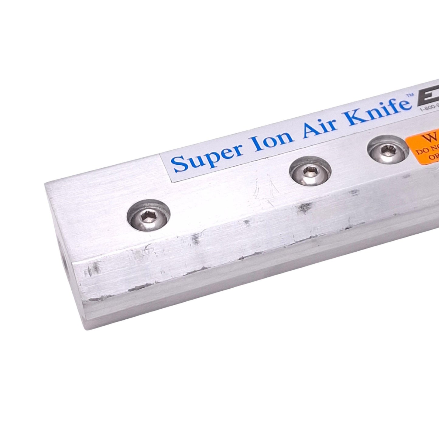 Used Exair 112009 Super Ion Air Knife, 9in Length, 250psi Max, Aluminum, 1/4in NPT
