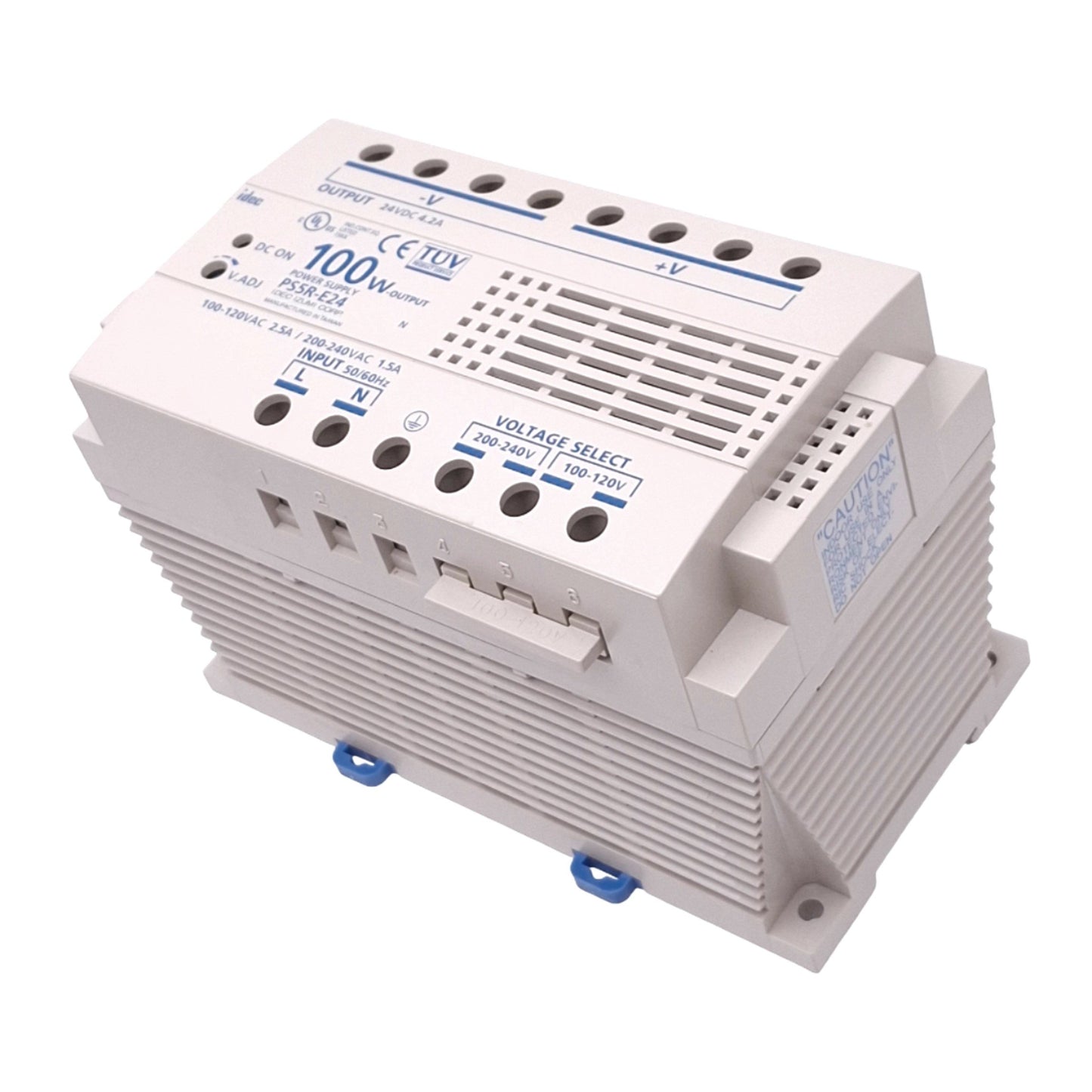 New – Open box IDEC PS5R-E24 Power Supply, 100-120VAC/200-240VAC In, 24VDC 4.2A Out 100W