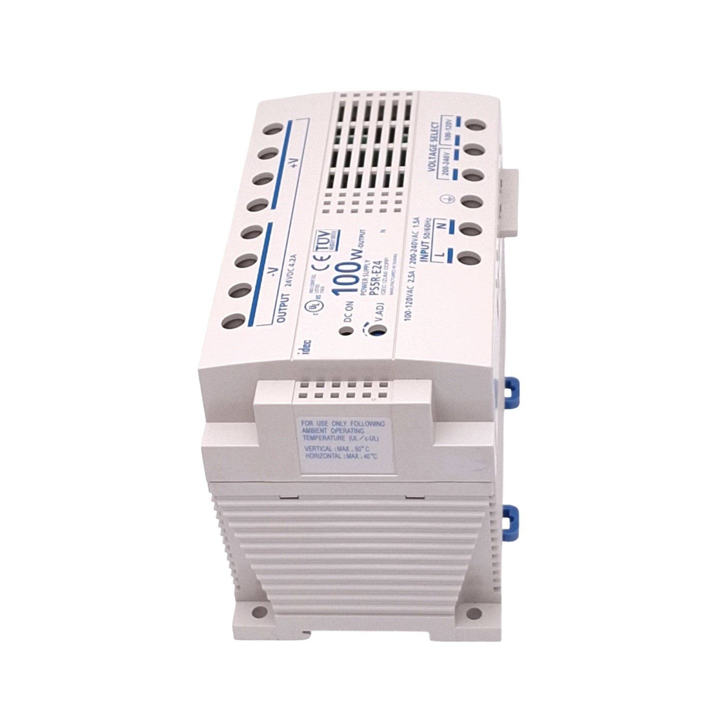 New – Open box IDEC PS5R-E24 Power Supply, 100-120VAC/200-240VAC In, 24VDC 4.2A Out 100W