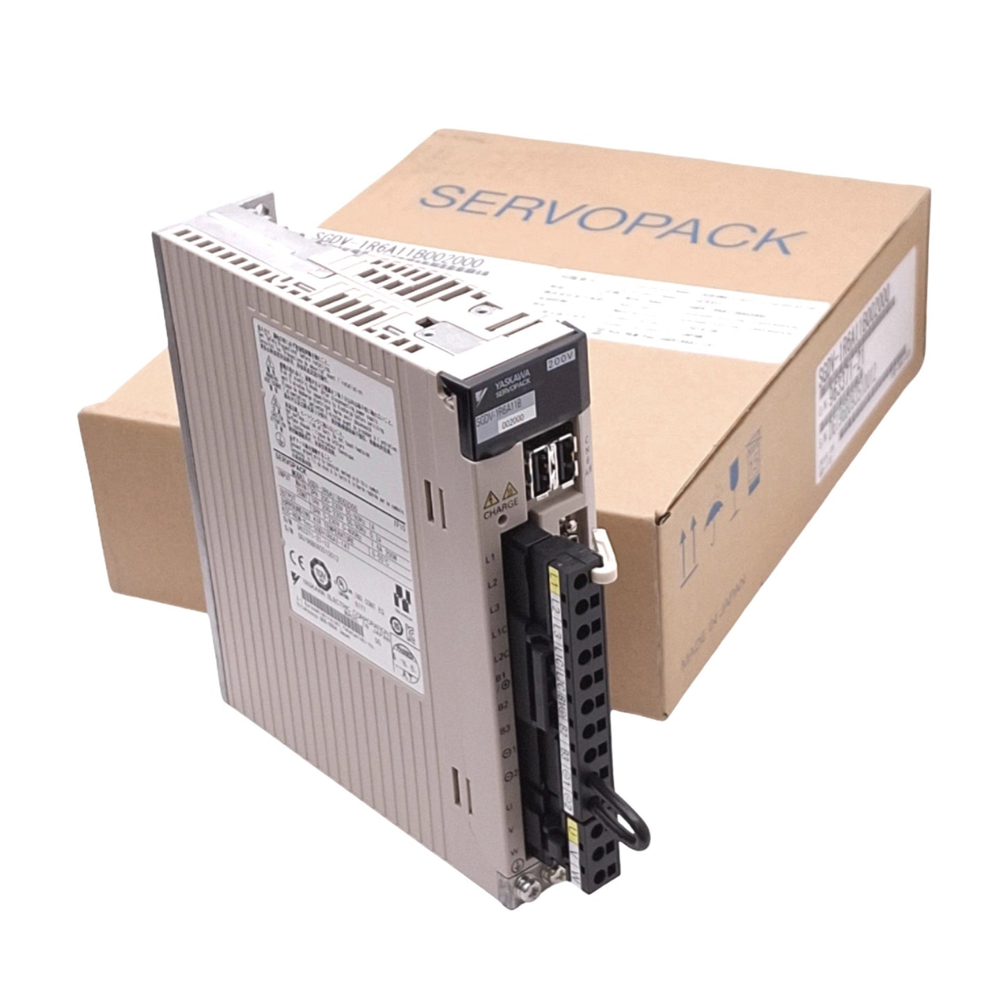 Used Yaskawa SGDV-1R6A11B002000 SERVOPACK AC Servo Drive, 3-ph 0-230VAC 0-400Hz 200W