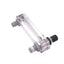 Used Blue-White F-55020L Flow Meter, 2-20LPM/0.5-5.0GPM, 250psi 200F Max, 1/2in NPT