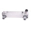 Used Blue-White F-55020L Flow Meter, 2-20LPM/0.5-5.0GPM, 250psi 200F Max, 1/2in NPT