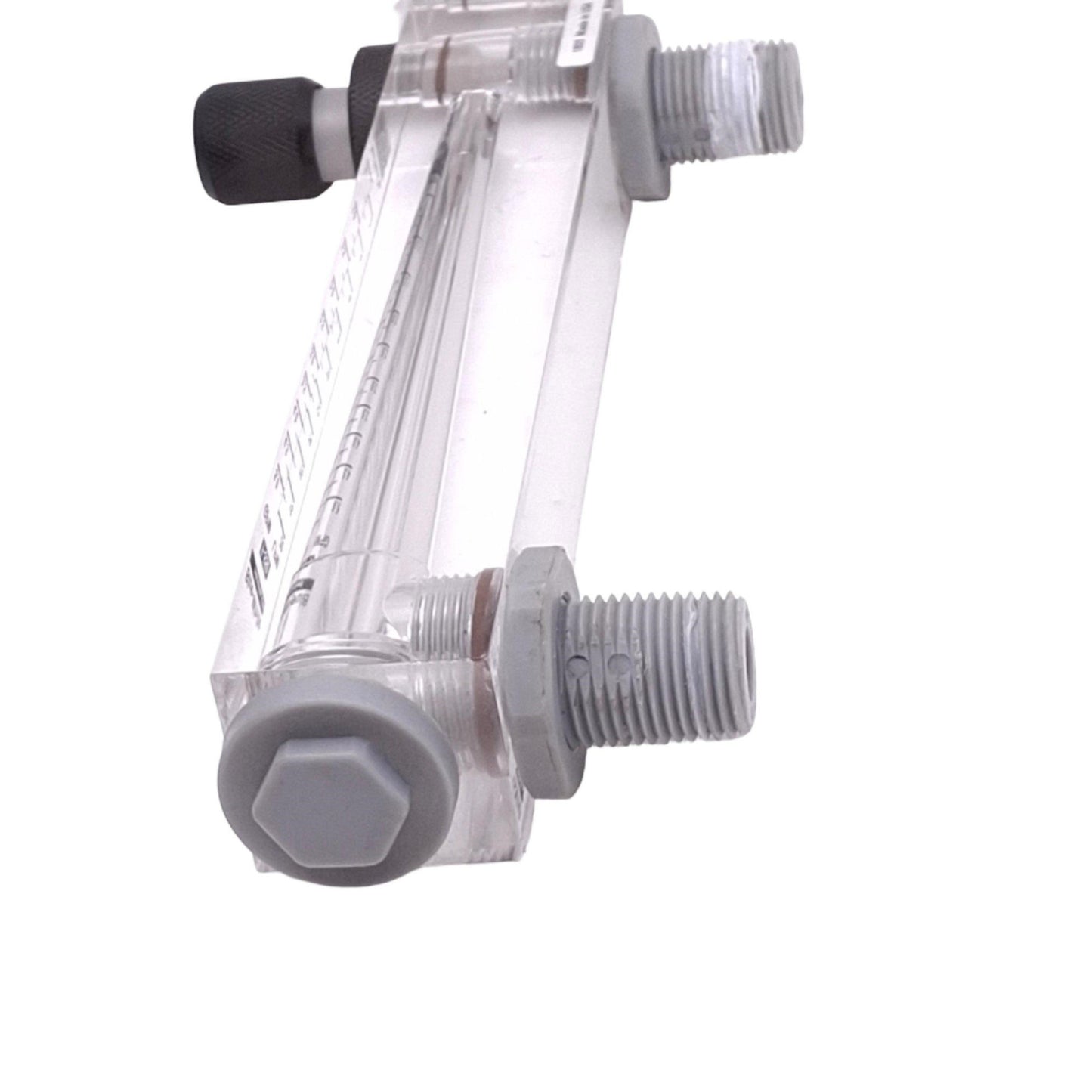 Used Blue-White F-55020L Flow Meter, 2-20LPM/0.5-5.0GPM, 250psi 200F Max, 1/2in NPT