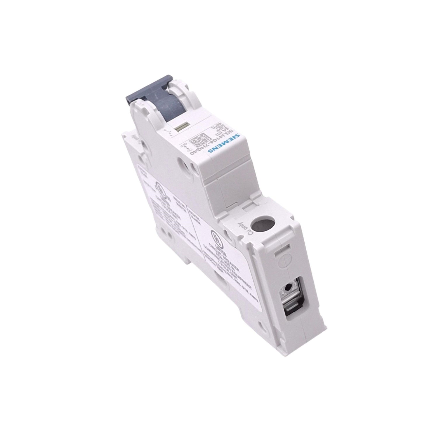 New Siemens 5SJ4104-7HG40 Circuit Breaker, 1-Pole 4A, 240VAC/60VDC Max, DIN Rail
