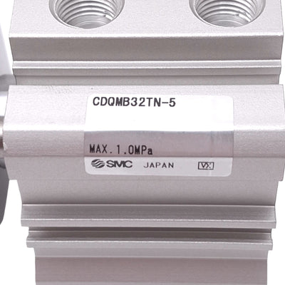 New SMC CDQMB32TN-5 Compact Cylinder, 32mm Bore, 5mm Stroke, 1/8in NPT, 1.0MPa
