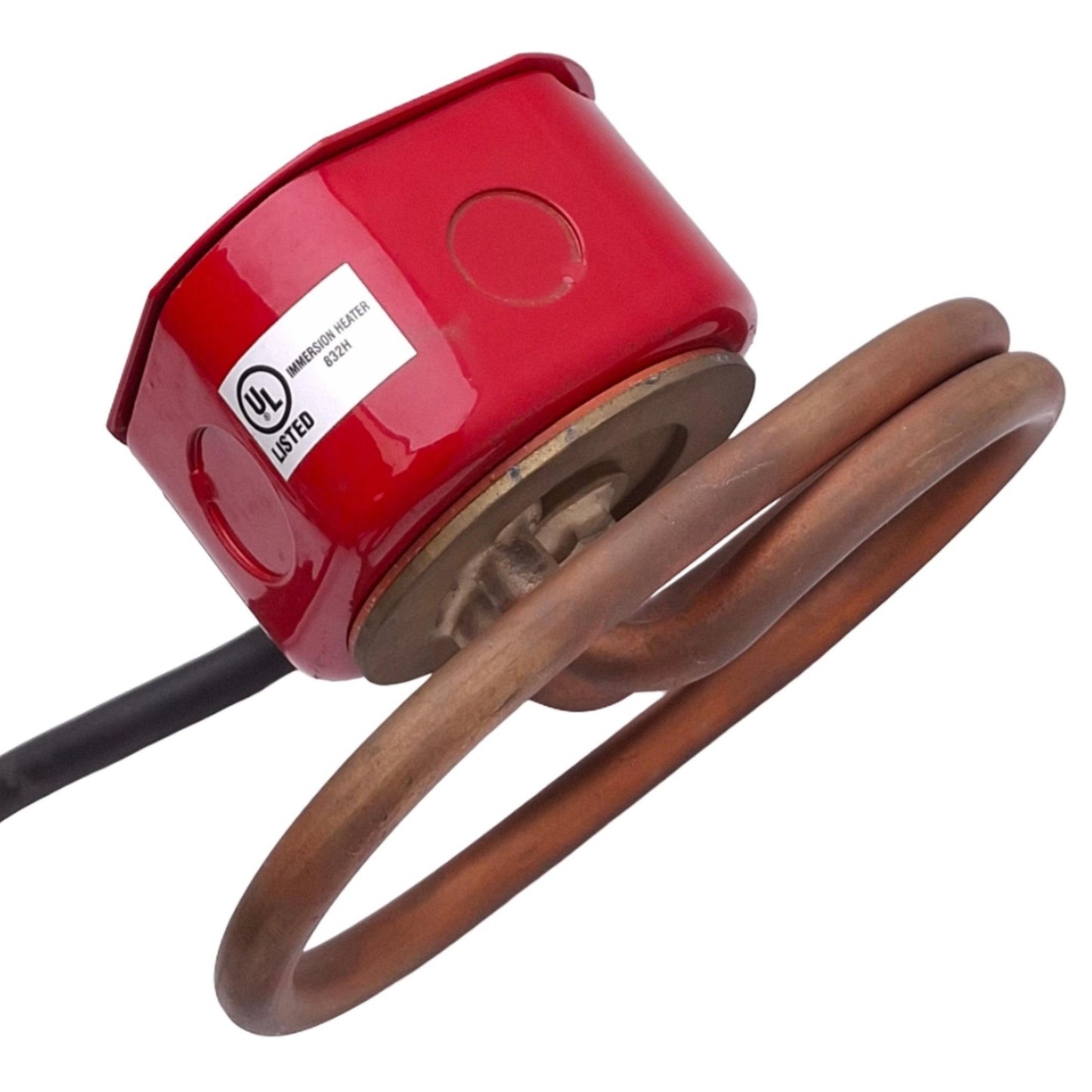 Used Chromalox TTUH-20A 158-046852-007 Immersion Heater, 1-Phase 240VAC 2kW, 350°F