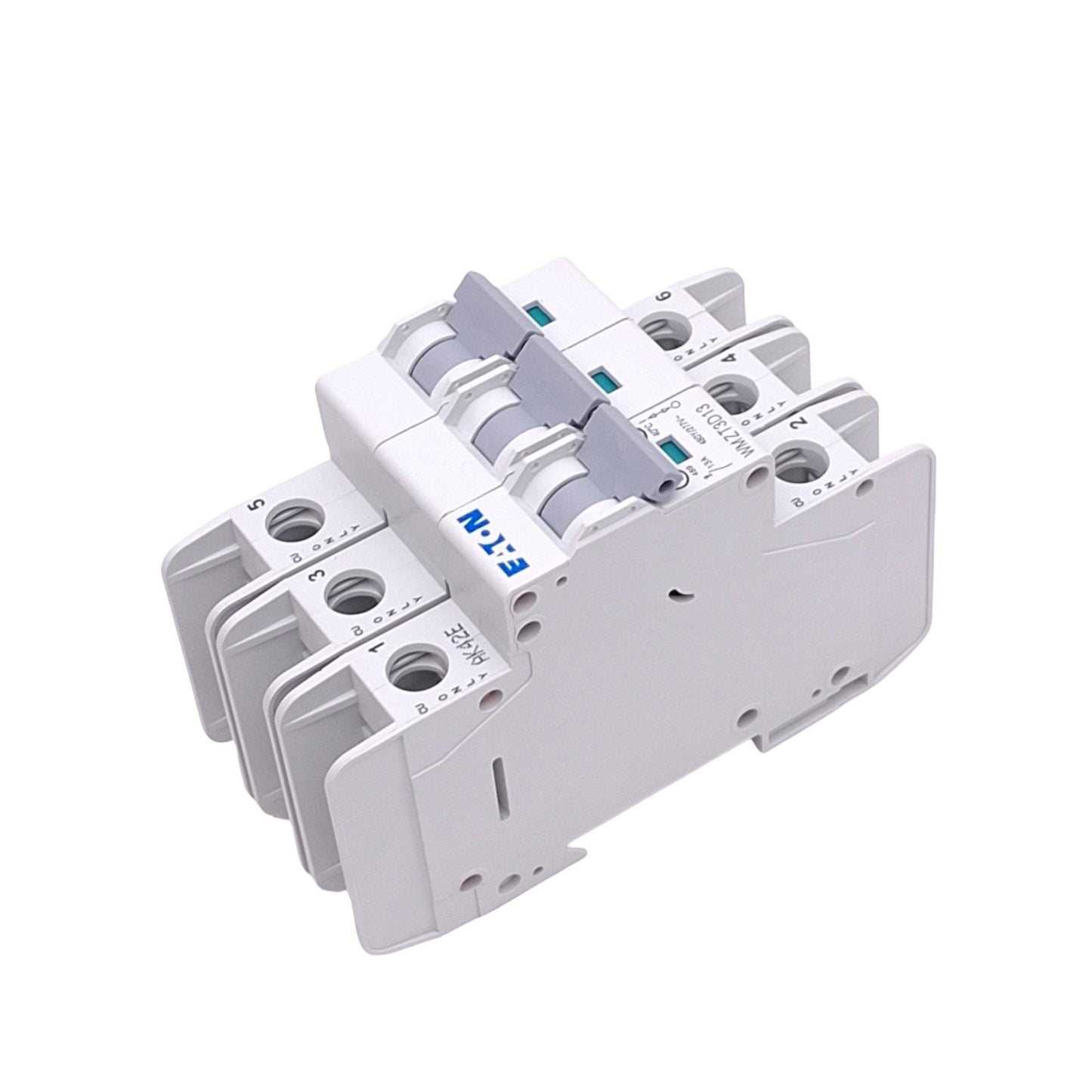 New Eaton WMZT3D13 Circuit Breaker, 3-Pole, 13A, 480Y/277VAC Max, DIN Rail