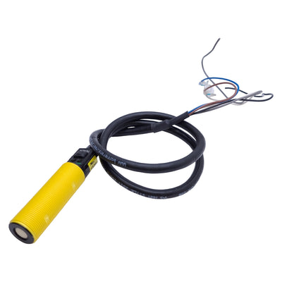 Used Banner S18UBA Ultrasonic Sensor 30-300mm Range, NPN/PNP Output, 10-30VDC