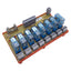 Used Entrelec 20066-20 Relay Interface Module 8-Position, 24VAC/DC, DIN Rail