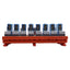 Used Entrelec 20066-20 Relay Interface Module 8-Position, 24VAC/DC, DIN Rail