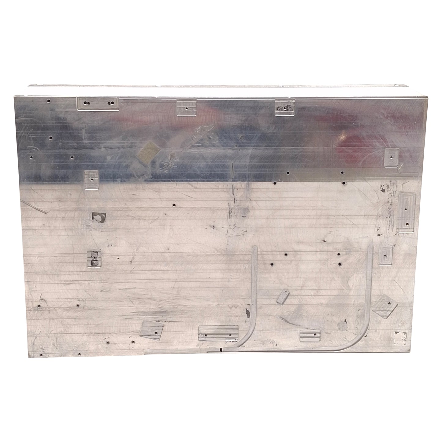 Used Aluminum Heatsink, 370mm Long x 252mm Wide x 83mm High, 56-Section, *Milled*