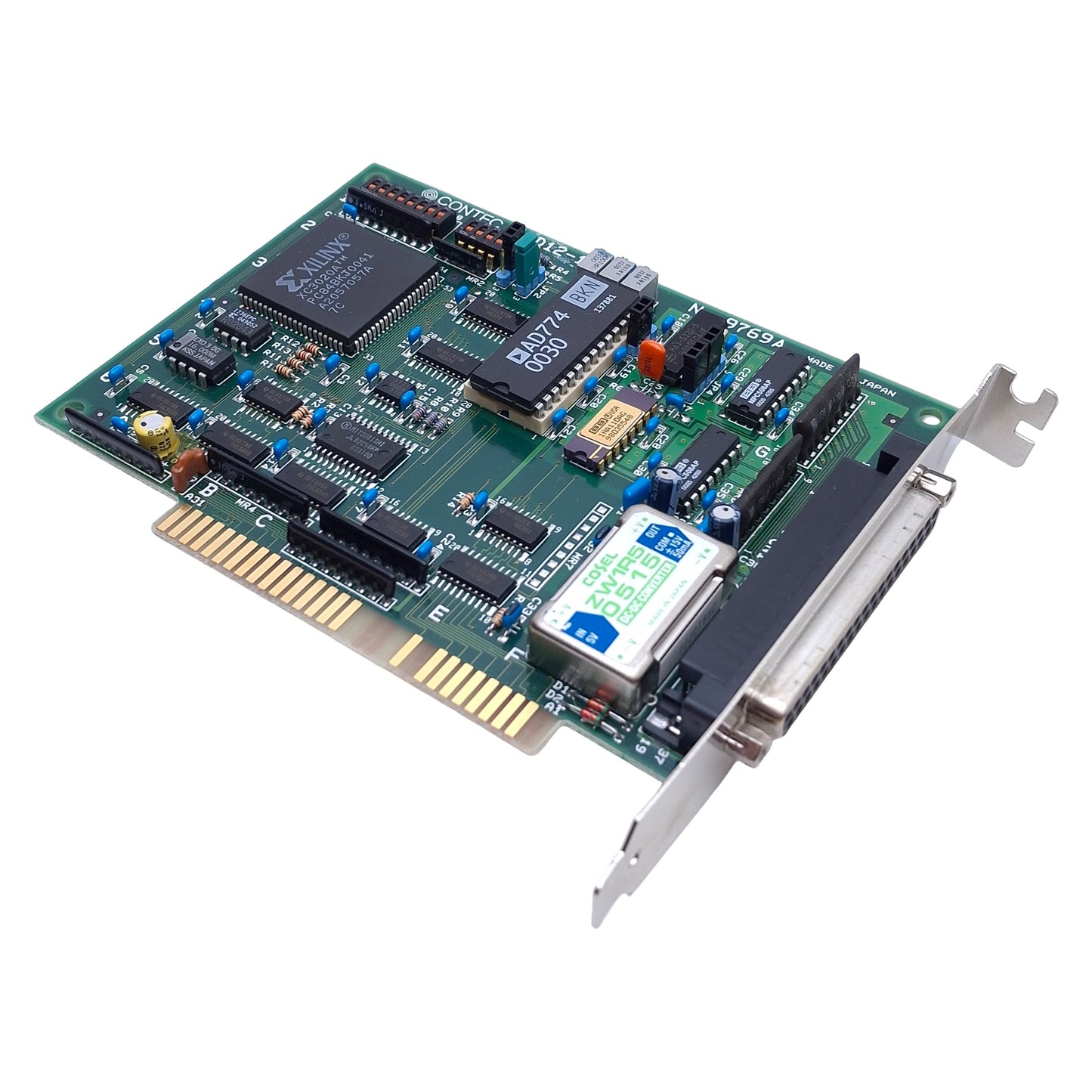 Used Contec AD12-16(PC) 9769A Analog to Digital Input Board 1 In 1 Out, 37-Pin D-Type
