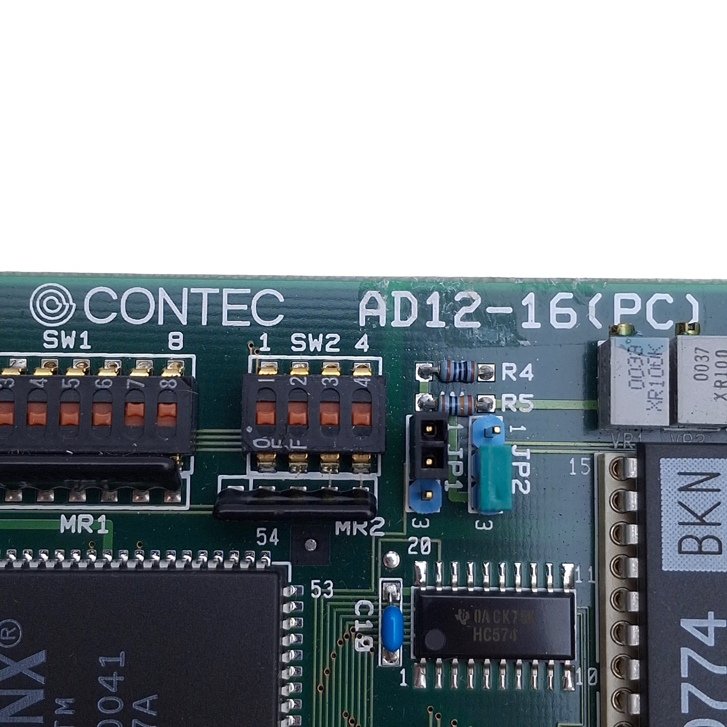 Used Contec AD12-16(PC) 9769A Analog to Digital Input Board 1 In 1 Out, 37-Pin D-Type