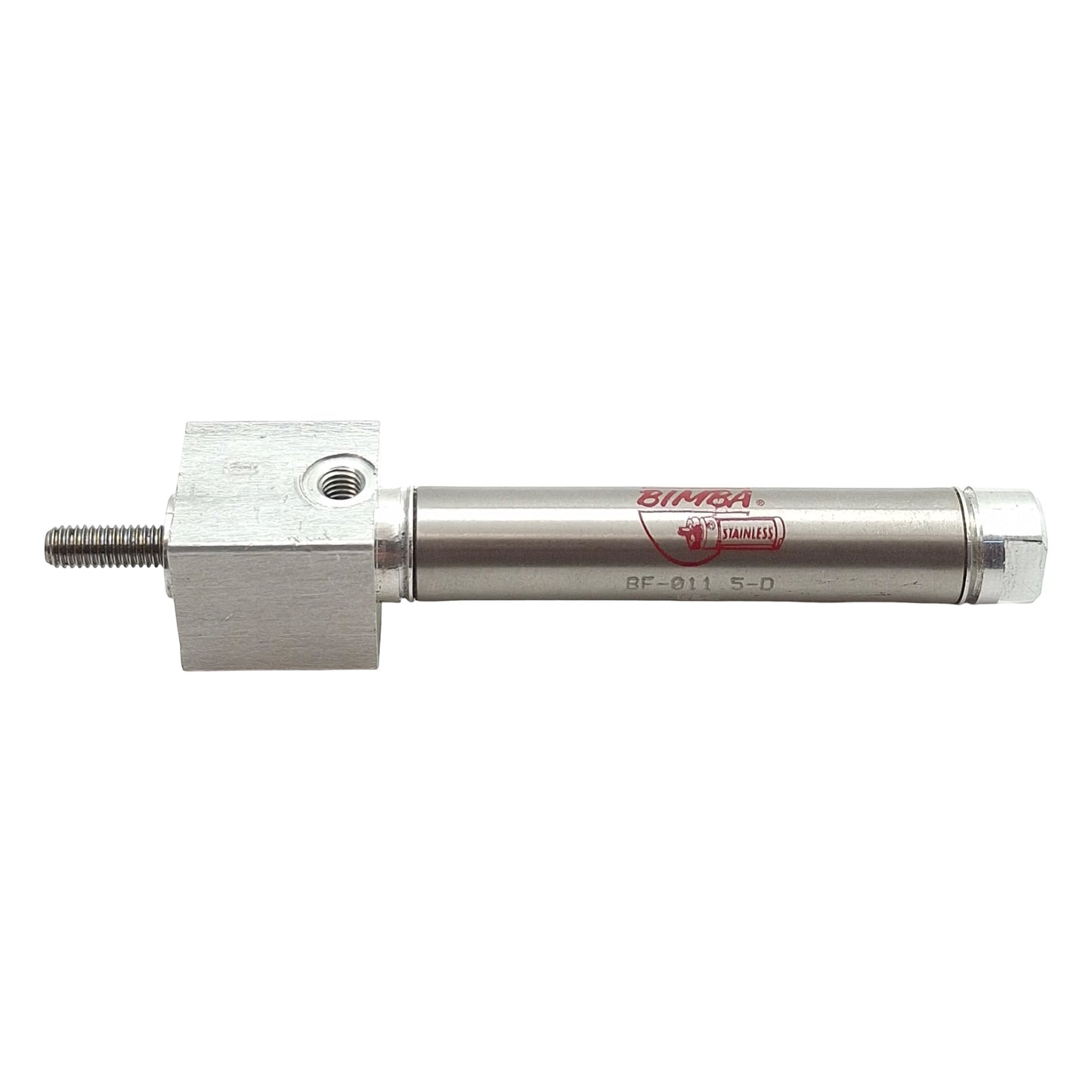 Used Bimba BF-011.5-D Pneumatic Cylinder, 7/16in Bore, 1-1/2in Stroke, #10-32, 250psi