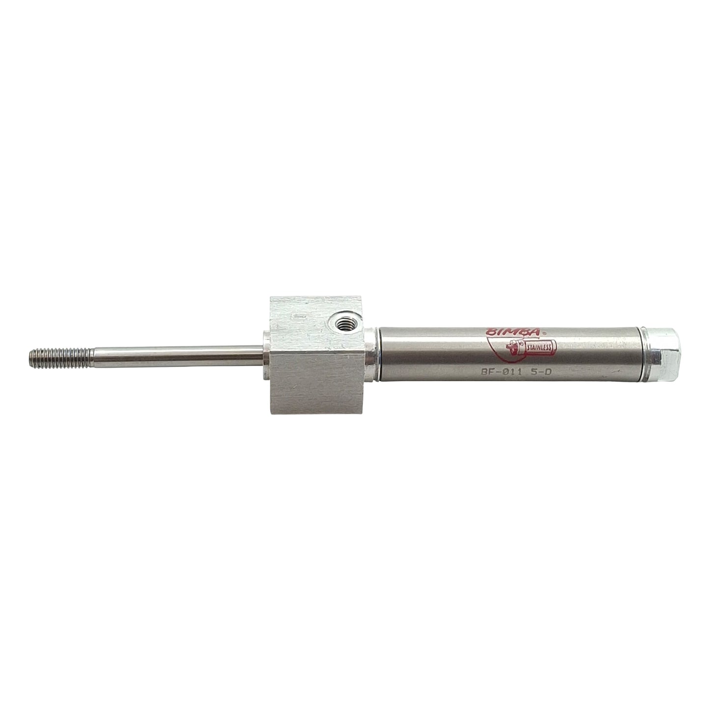 Used Bimba BF-011.5-D Pneumatic Cylinder, 7/16in Bore, 1-1/2in Stroke, #10-32, 250psi
