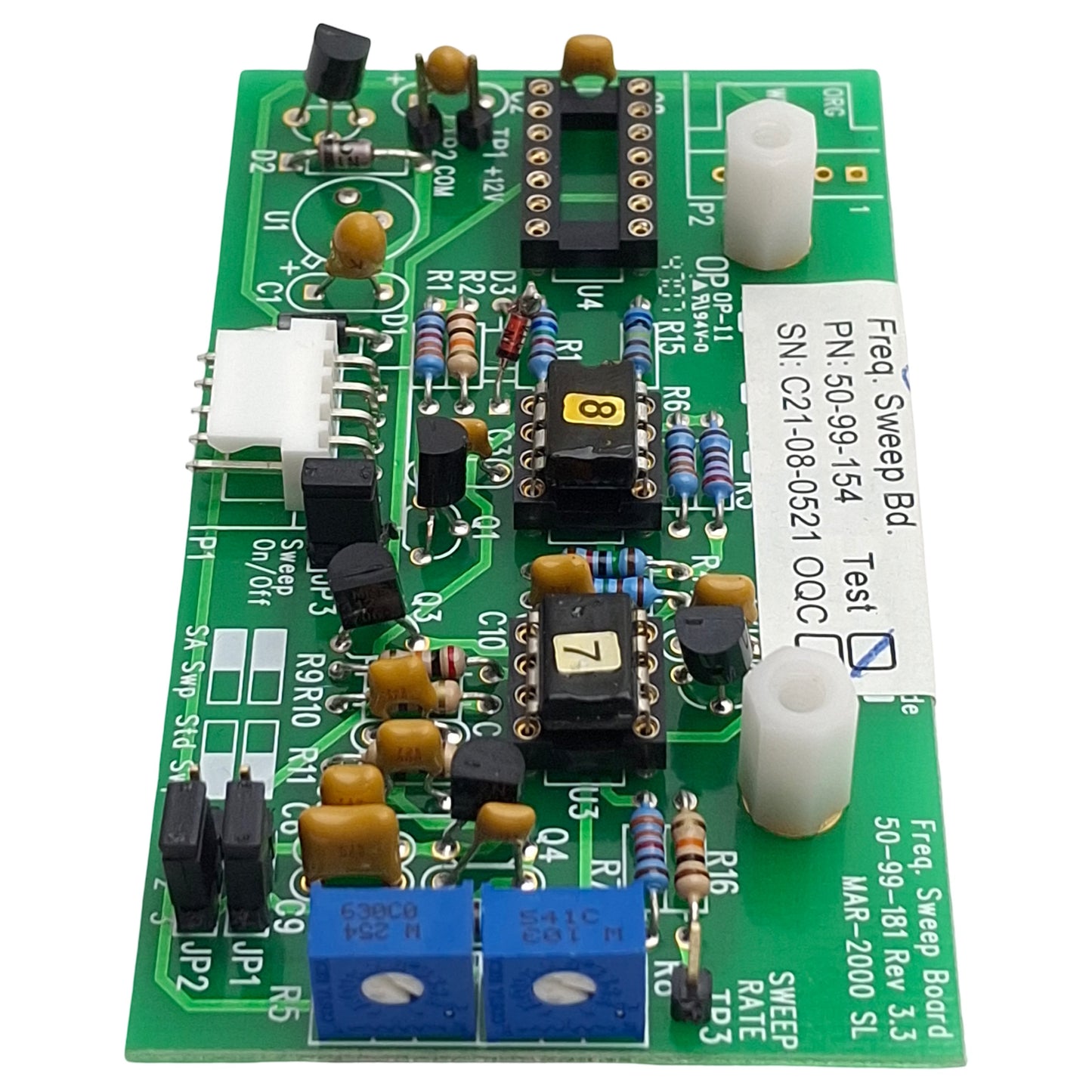 Used Crest 50-99-154 3-08 50-99-181 Frequency Sweep Board, MAR-2000SL