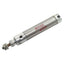 Used Bimba 021.312-DQ Pneumatic Cylinder, 9/16in Bore, 1.312in Stroke, #10-32, 250psi