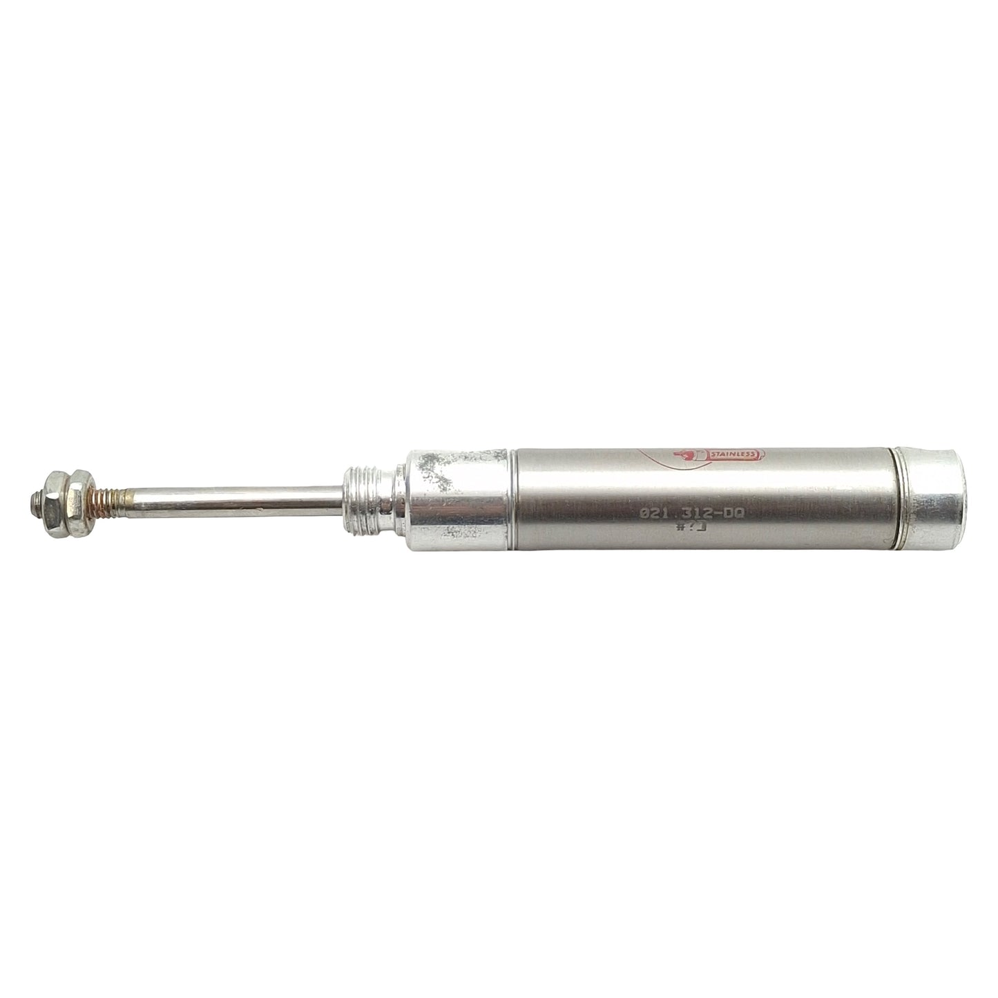 Used Bimba 021.312-DQ Pneumatic Cylinder, 9/16in Bore, 1.312in Stroke, #10-32, 250psi