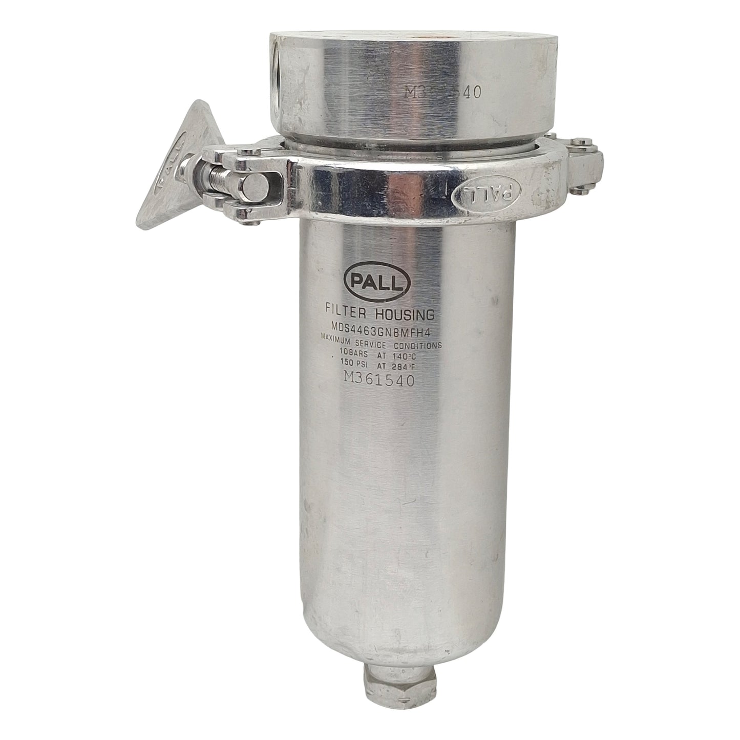 Used PALL MDS4463GN8MFH4 Filter Housing, 5.4in L, 1/2in NPT, 150psi Max, 7.5L/min
