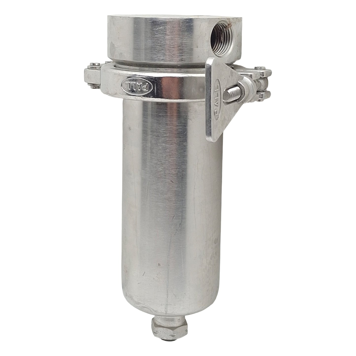 Used PALL MDS4463GN8MFH4 Filter Housing, 5.4in L, 1/2in NPT, 150psi Max, 7.5L/min