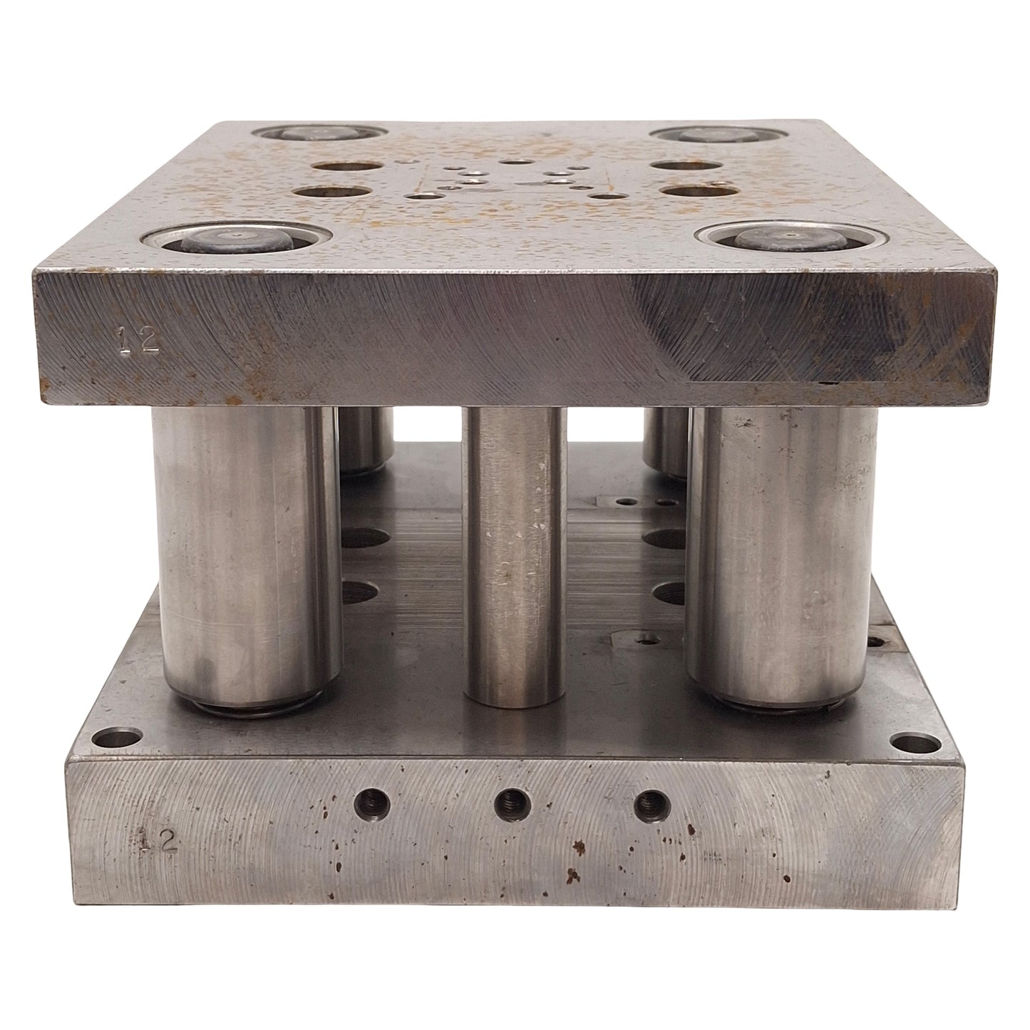 Used Ball Bearing Die Press, (4x) ø1in Posts, 8 x 10in, 3-5/16in Closed, 6-1/4in Open