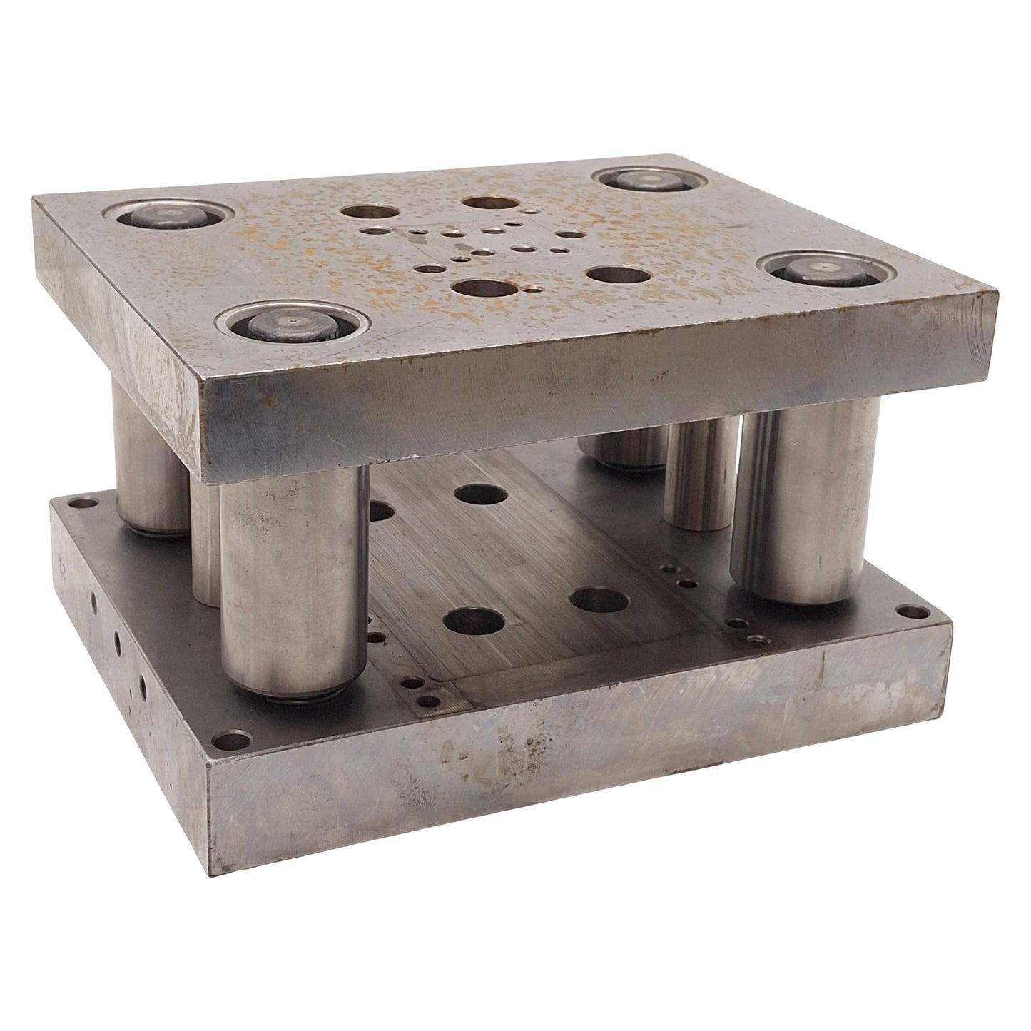 Used Ball Bearing Die Press, (4x) ø1in Posts, 8 x 10in, 3-5/16in Closed, 6-1/4in Open
