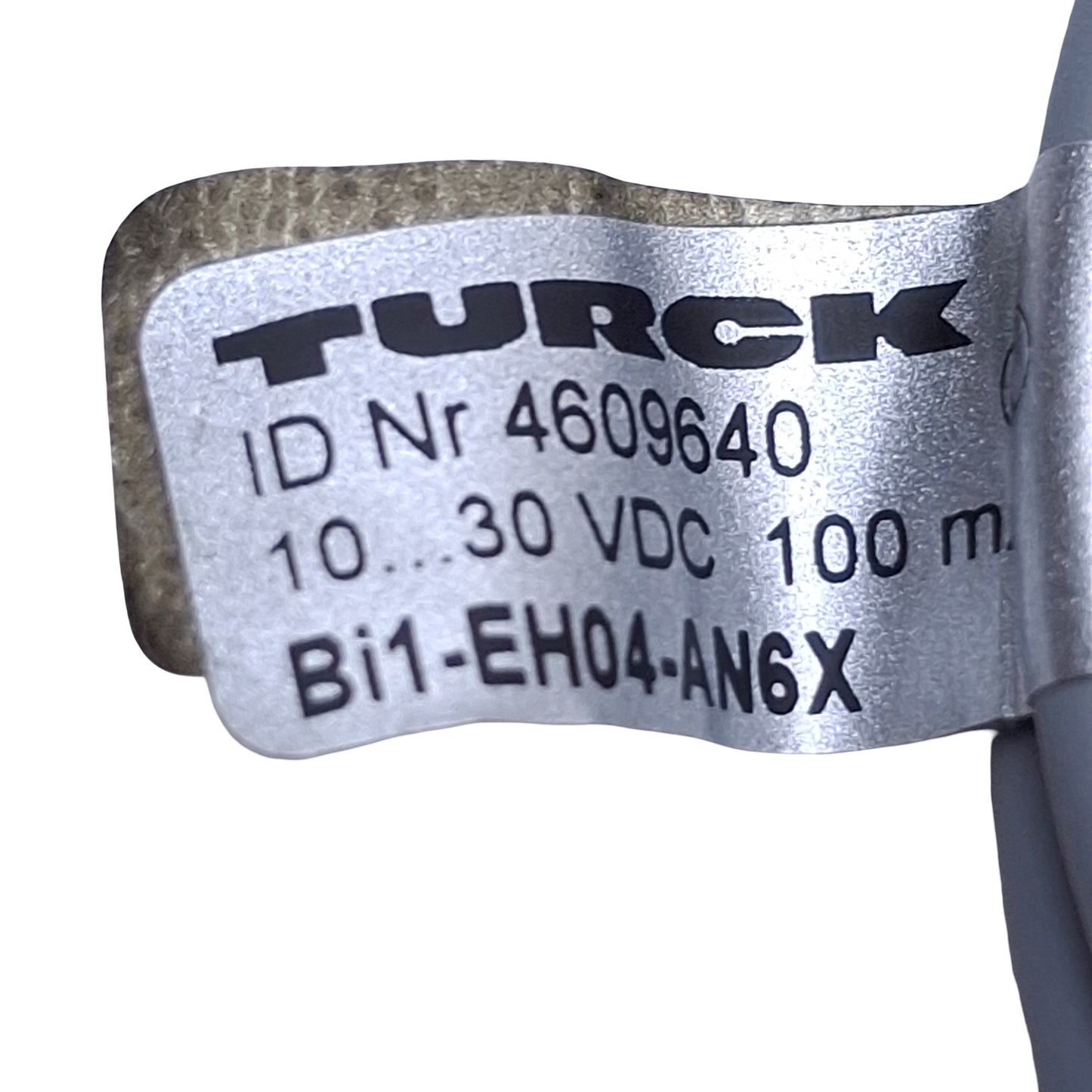 Used Turck Bi1-EH04-AN6X Inductive Proximity Sensor 1mm Range, 10-30VDC, NPN N/O, 1ft
