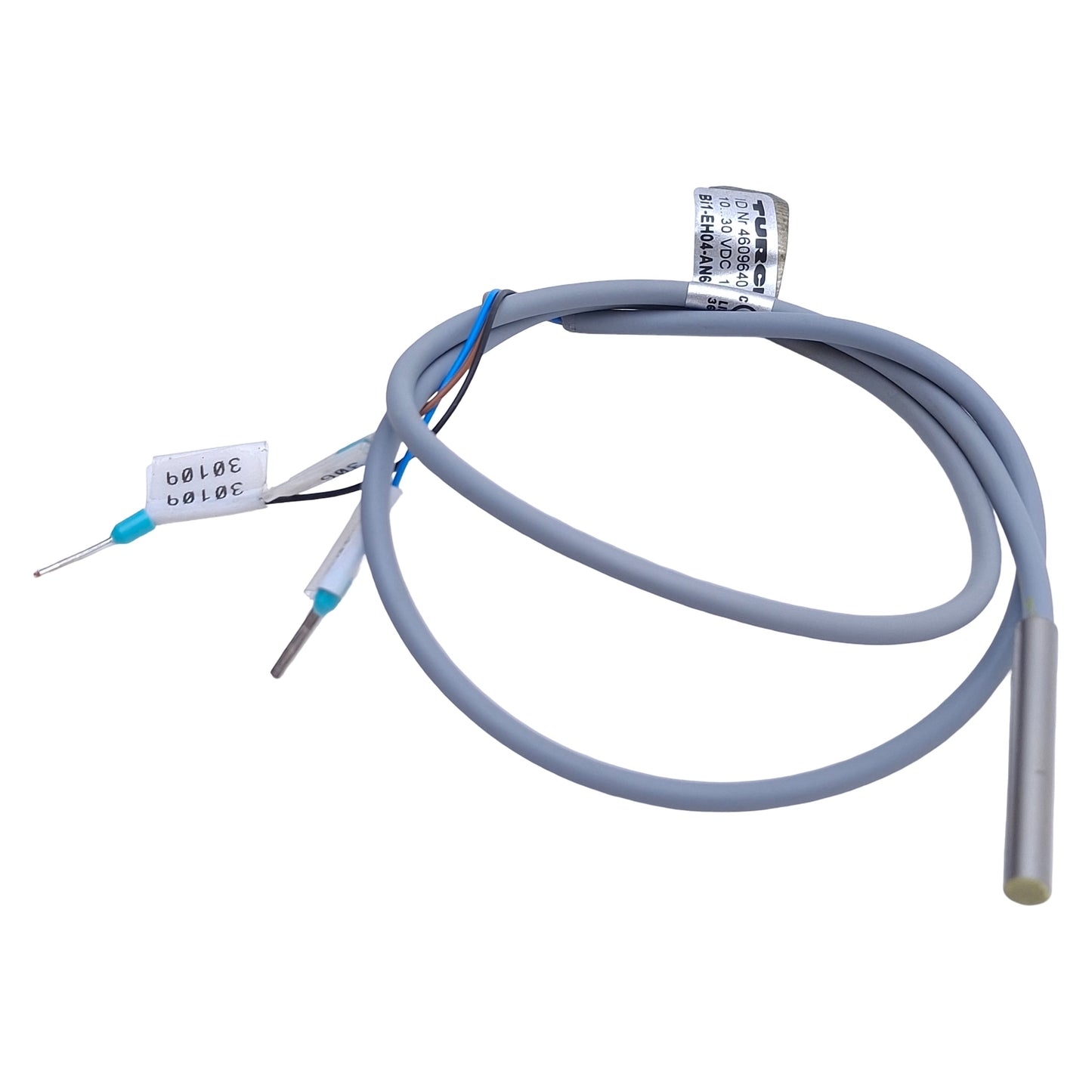 Used Turck Bi1-EH04-AN6X Inductive Proximity Sensor 1mm Range, 10-30VDC, NPN N/O, 1ft