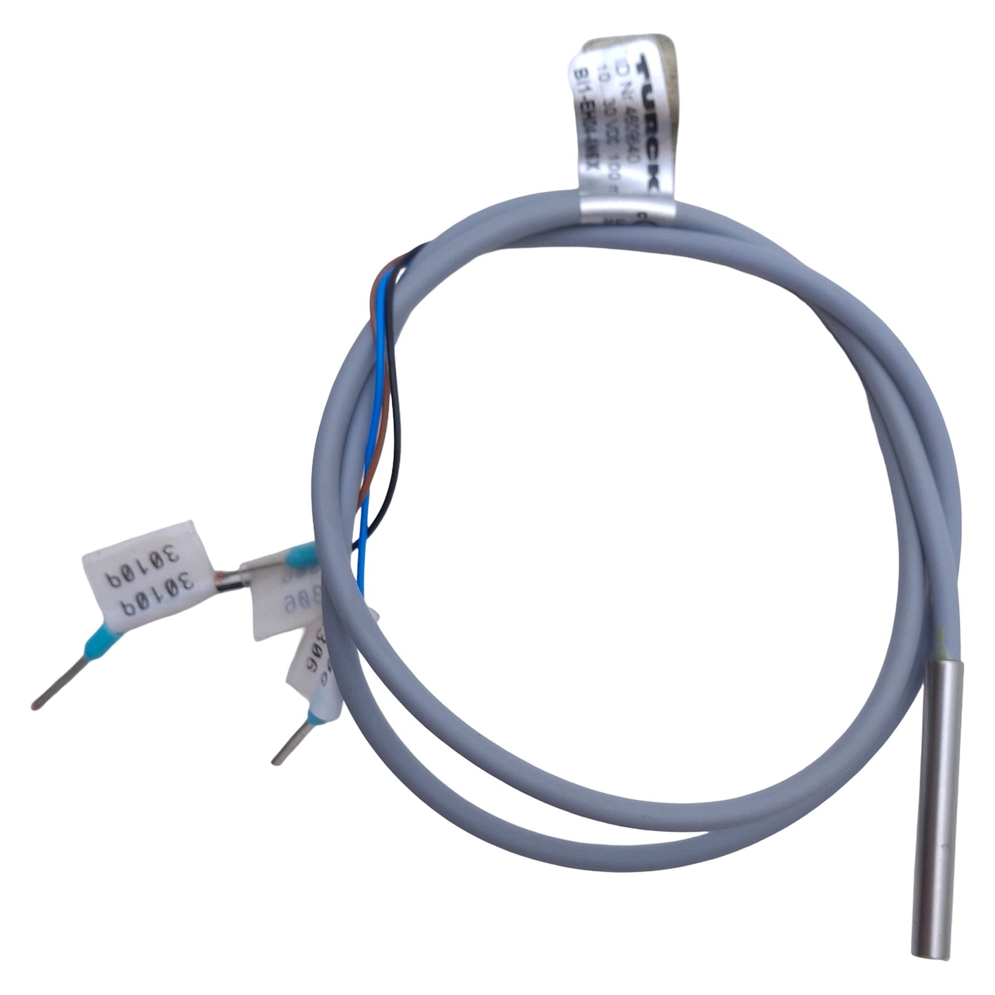 Used Turck Bi1-EH04-AN6X Inductive Proximity Sensor 1mm Range, 10-30VDC, NPN N/O, 1ft
