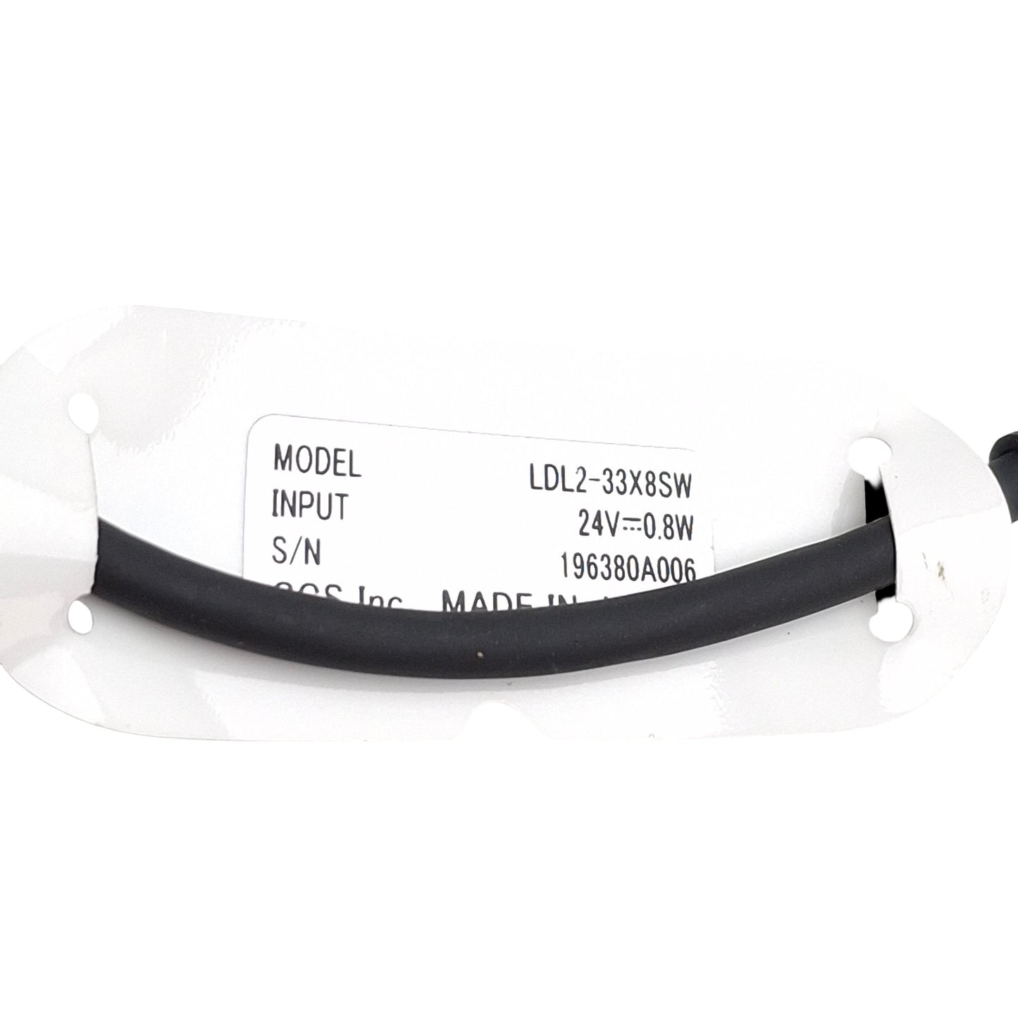 New – Open box CCS LDL2-33X8SW White LED Bar Light, 24VDC, 0.8W, Peak Wavelength 6,600K