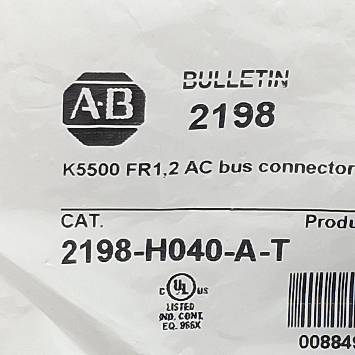 New Allen Bradley 2198-H040-A-T Busbar & T-Connector Kit, AC Power, Frame 1-2, 55mm