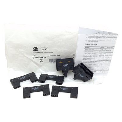 New Allen Bradley 2198-H040-A-T Busbar & T-Connector Kit, AC Power, Frame 1-2, 55mm