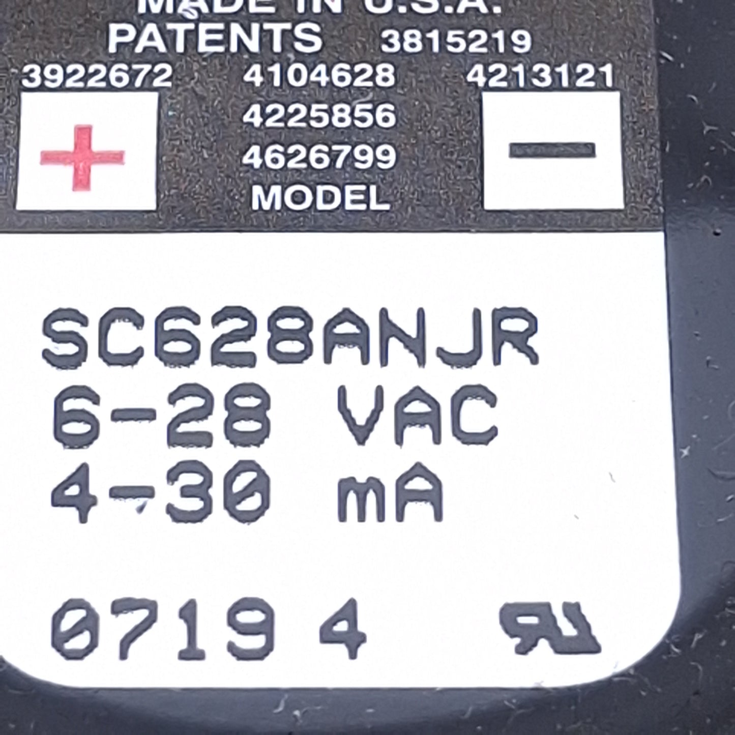 Used Mallory SC628ANJR Sonalert Audio Pulse Indicator 6-28VAC/DC, 4-30mA, 90-130dB