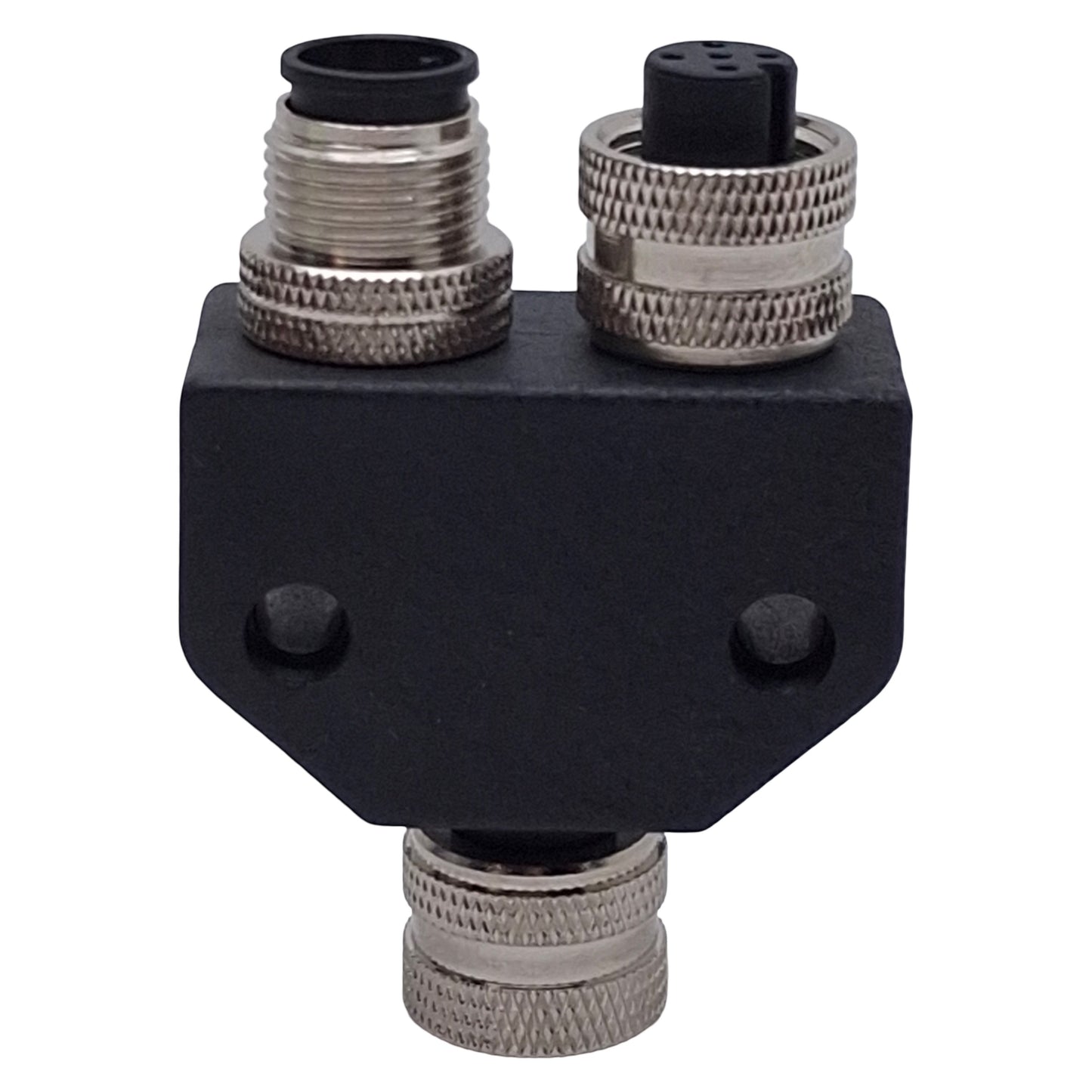 New Keyence GS-Y11 Y-Shaped Connector, 5-Pin M12 M x 5-Pin M12 F x 8-Pin M12 F