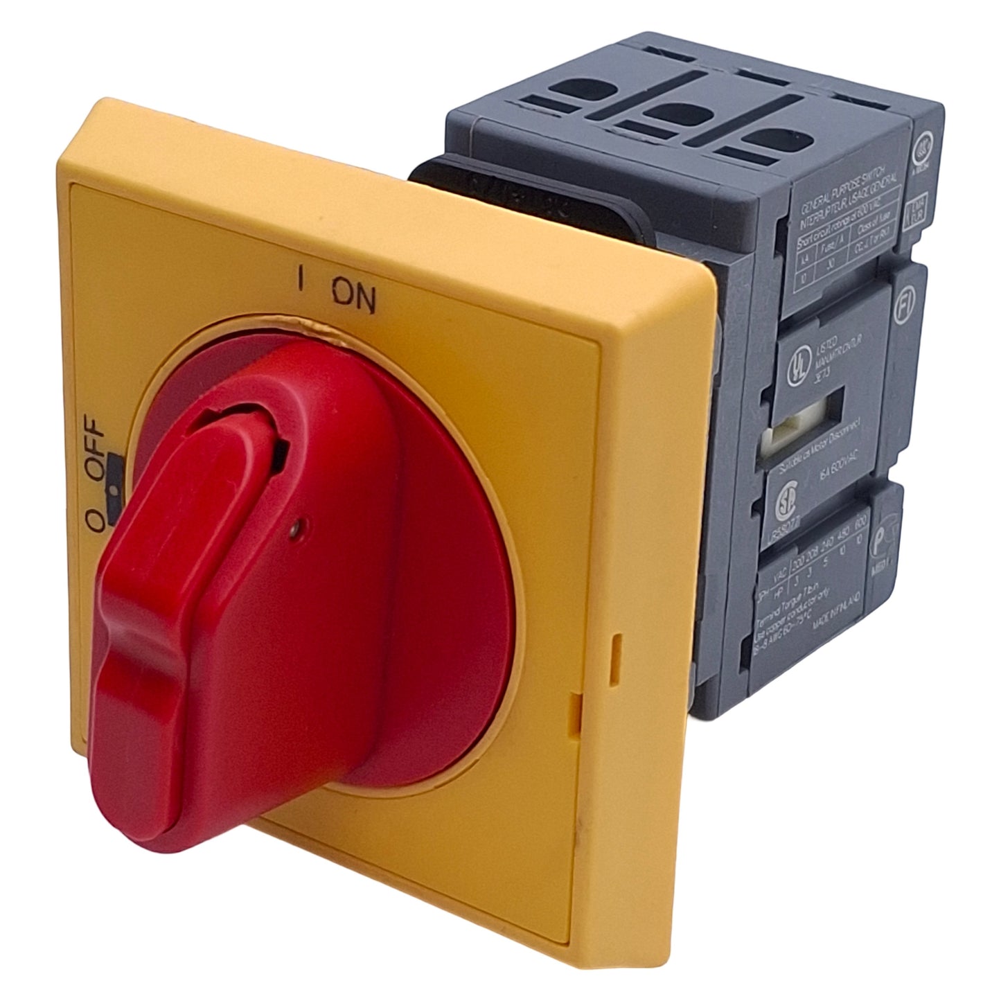 Used ABB OT16ET3 Door Mounted Disconnect Switch w/ OHY2PJ Handle, 3-Pole, 25A 600VAC