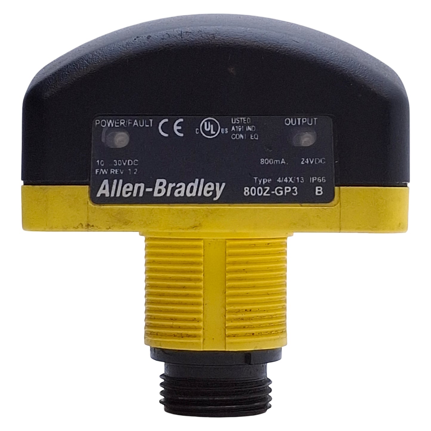 Used Allen Bradley 800Z-GP3Q4 Zero-Force Touch Button 10-30VDC, PNP, 4-Pin QD
