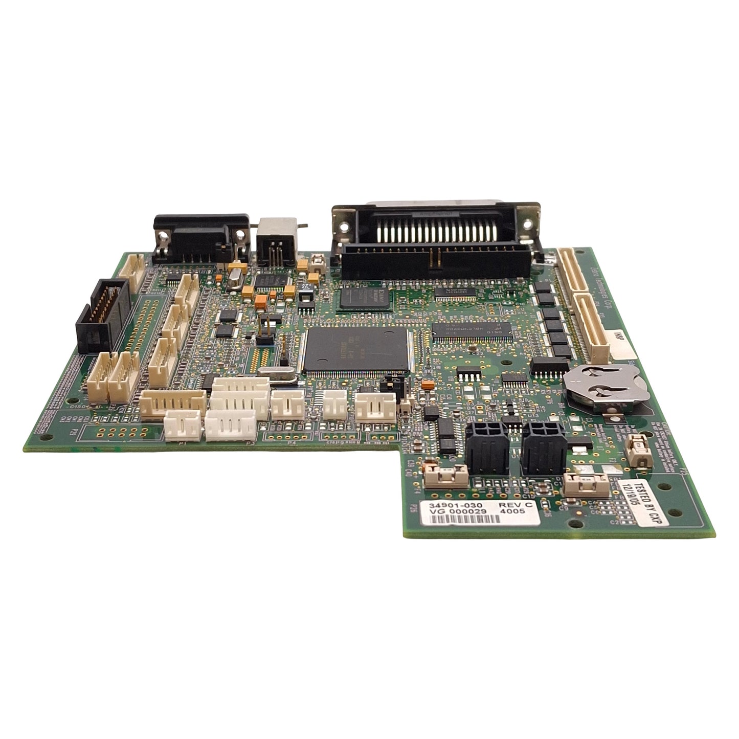 Used Zebra 34901-030 Rev C Main Control Board, Serial, USB, For 170XiIII+ Printer