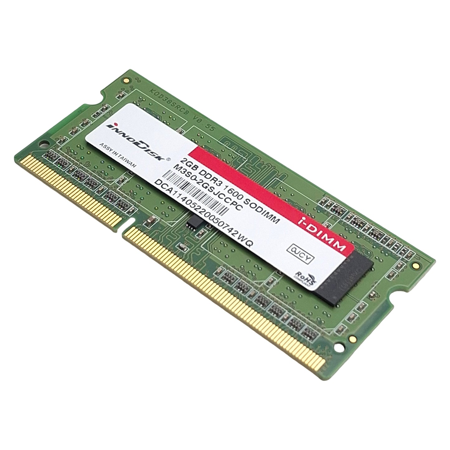 Used Innodisk Corp M3S0-2GSJCCPC Laptop Memory/RAM, 2GB DDR3 SODIMM, 1866MT/s Max