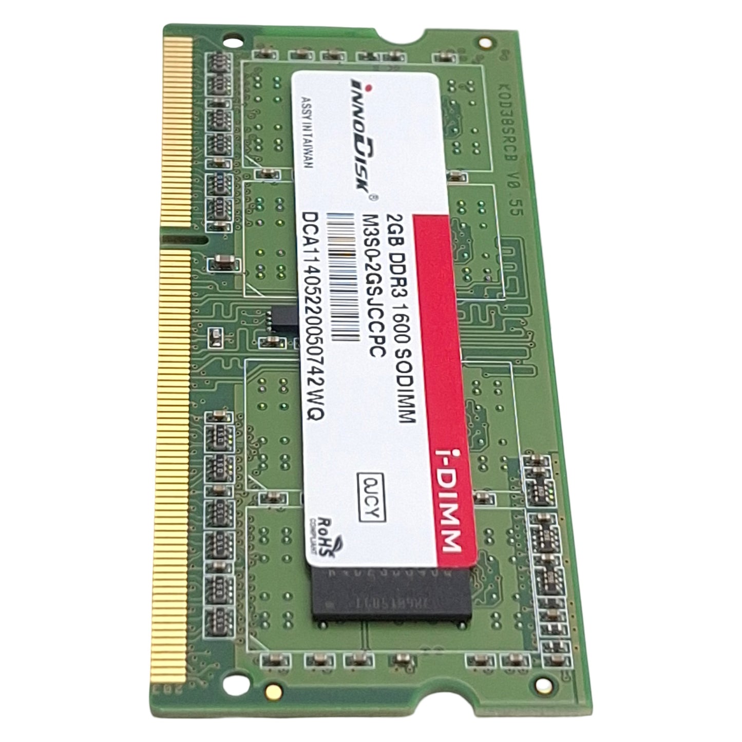 Used Innodisk Corp M3S0-2GSJCCPC Laptop Memory/RAM, 2GB DDR3 SODIMM, 1866MT/s Max