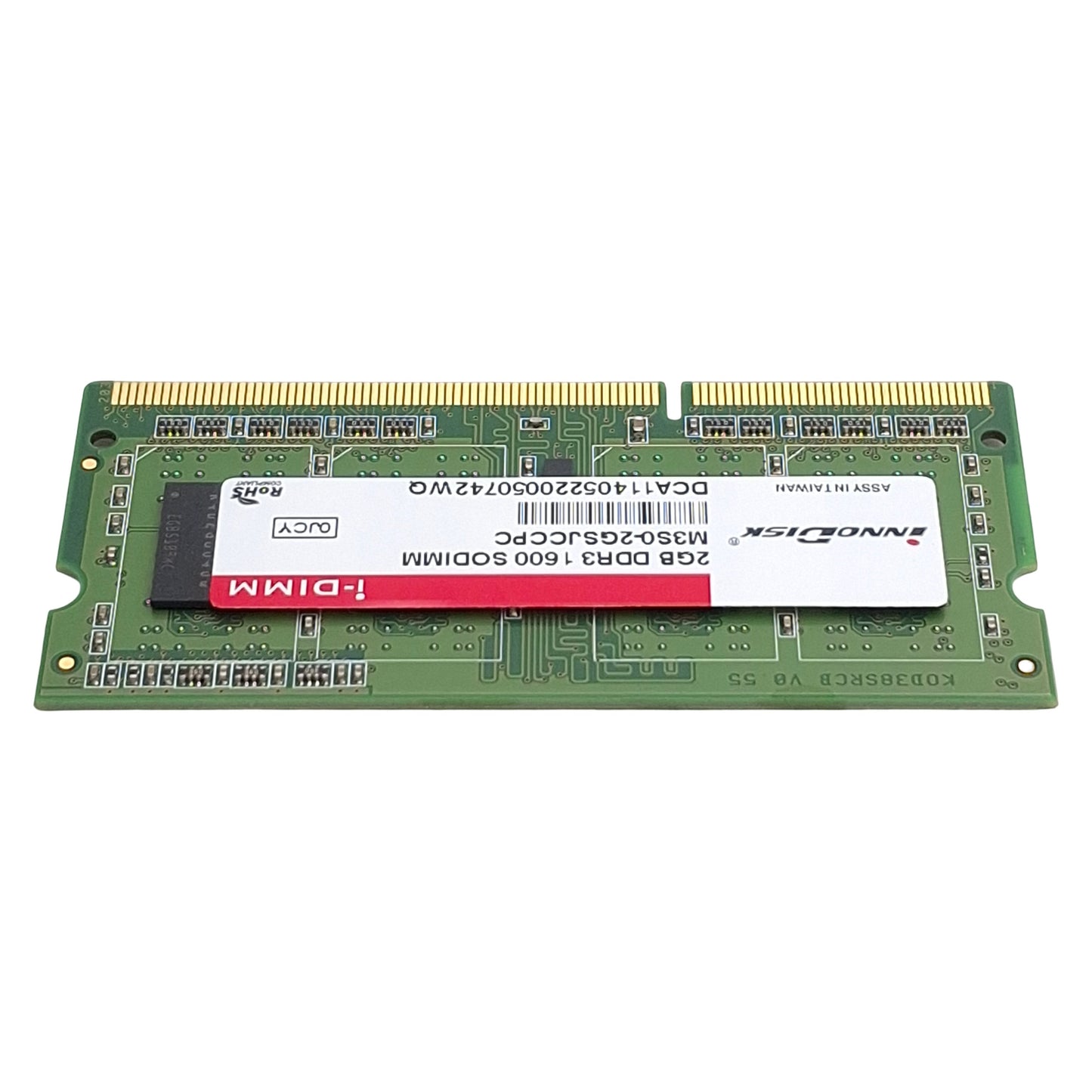 Used Innodisk Corp M3S0-2GSJCCPC Laptop Memory/RAM, 2GB DDR3 SODIMM, 1866MT/s Max