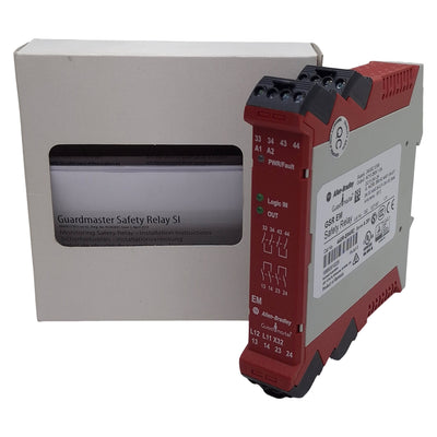 New Allen Bradley 440R-EM4R2 Guardmaster Safety Relay Expand Module, 4NO, 24VDC