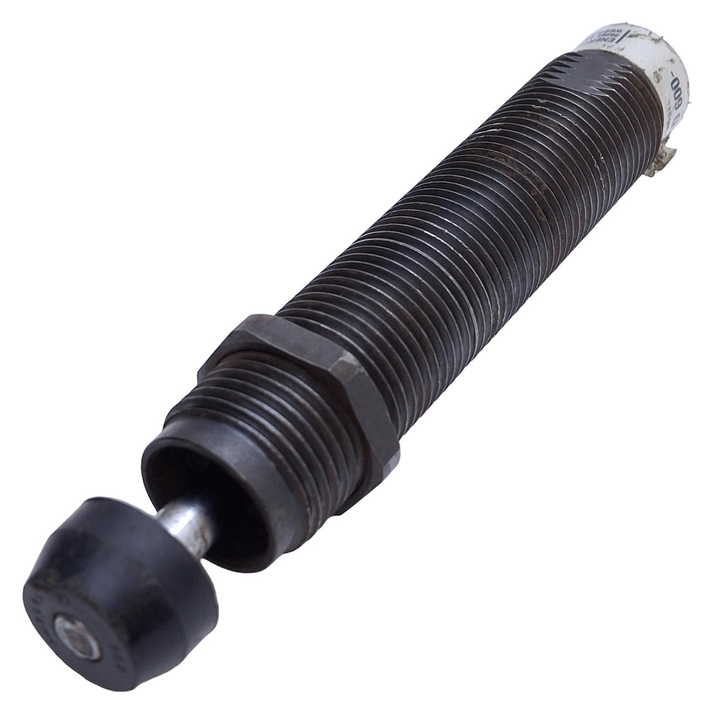 Used Enertrols SNALD 600- Miniature Shock Absorber 0.97in Stroke, 1-12UNF Barrel