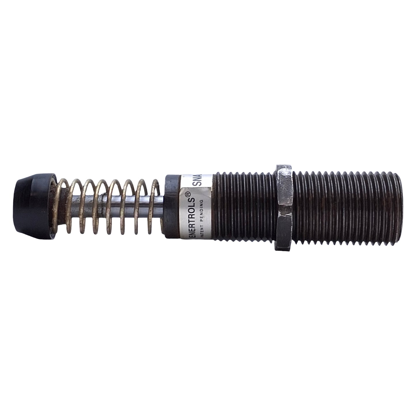 Used Enertrols SNALD 600- Miniature Shock Absorber 1-12UNF Barrel, 0.97in Stroke