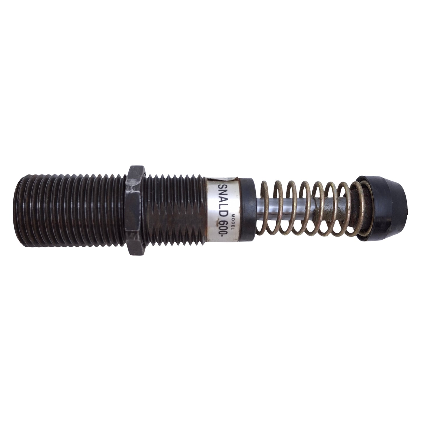 Used Enertrols SNALD 600- Miniature Shock Absorber 1-12UNF Barrel, 0.97in Stroke