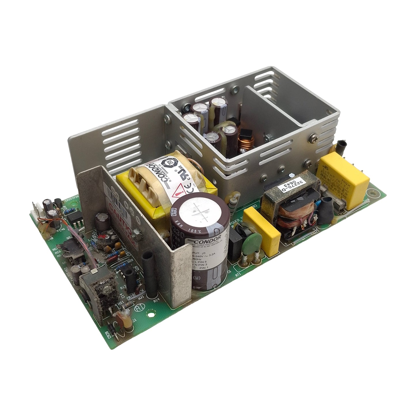 Used Condor GPC80E-107 Open Frame Power Supply, 100-240VAC In, 5VDC 12A Output