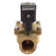 Used Ganzow H6U19-00Y Solenoid Valve, Brass, 2-Way NC, 200psig, 1in NPT, 120VAC Coil