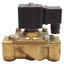 Used Ganzow H6U19-00Y Solenoid Valve, Brass, 2-Way NC, 200psig, 1in NPT, 120VAC Coil