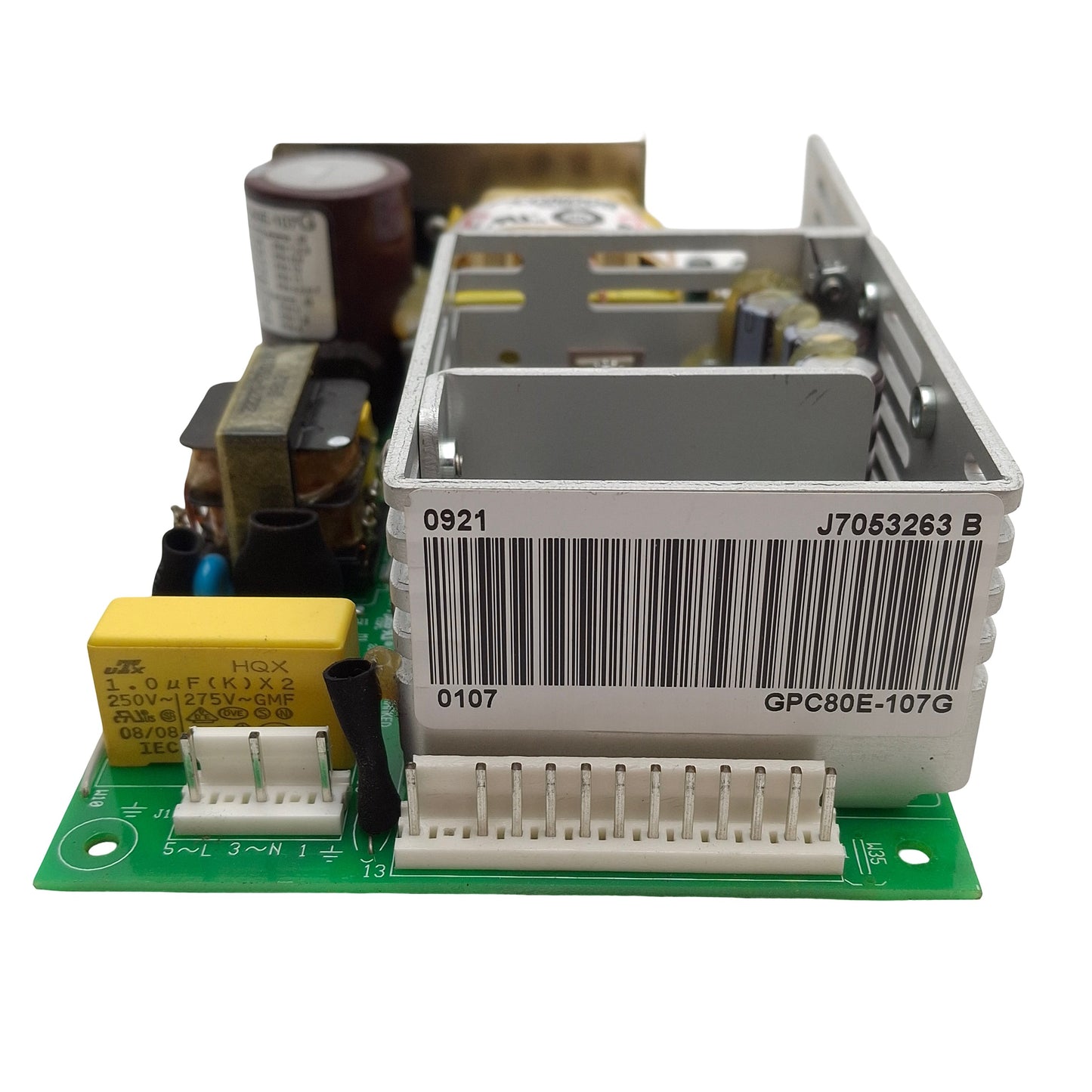 Used Condor GPC80E-107G Open Frame Power Supply, 100-240VAC In, 5VDC 12A Output