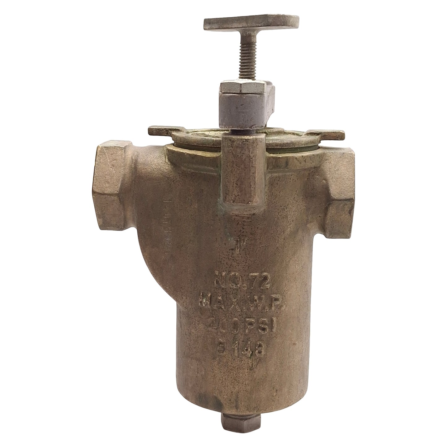 Used Eaton Model 72 Simplex Basket Strainer, 200psi MWP, Cv=22.5, 1in NPT Ports