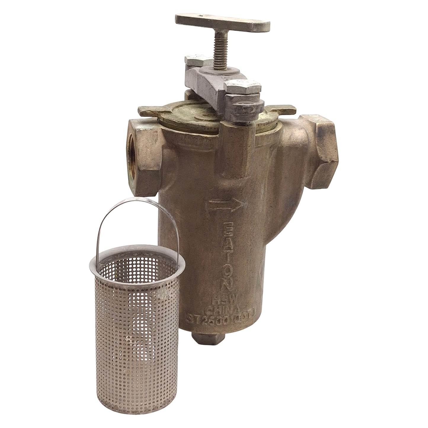 Used Eaton Model 72 Simplex Basket Strainer, 200psi MWP, Cv=22.5, 1in NPT Ports